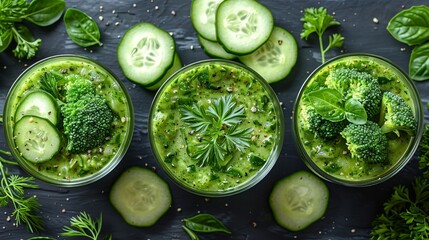 Healthy Detox Beverage with Mixed Fruits and Herbs