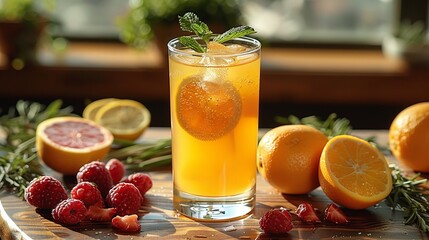 Refreshing Detox Drink with Natural Ingredients