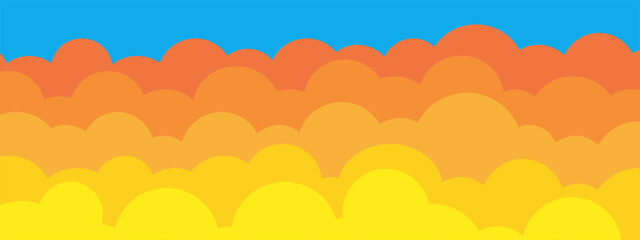 colorful abstract cloud pattern background. template summer concept. vector illustration