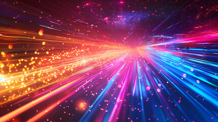 Obraz premium Abstract neon stripes background