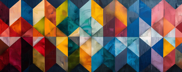 A geometric tessellation pattern, its repeating shapes and patterns creating a sense of order and harmony.