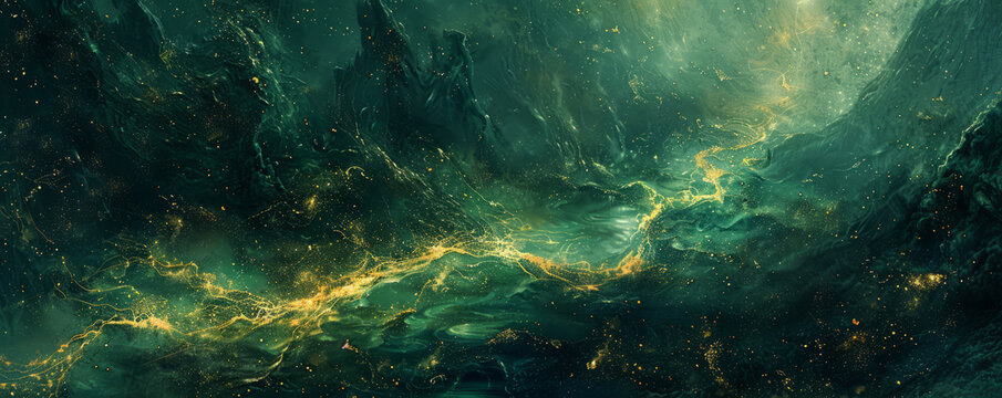 A river winds its way through the heart of a subterranean realm, its dark waters hiding secrets both wondrous and terrible.