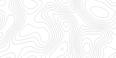 Fototapeta premium Abstract pattern with lines. Abstract sea map geographic contour map and topographic contours map background. Abstract white pattern topography vector background. Topographic line map background.