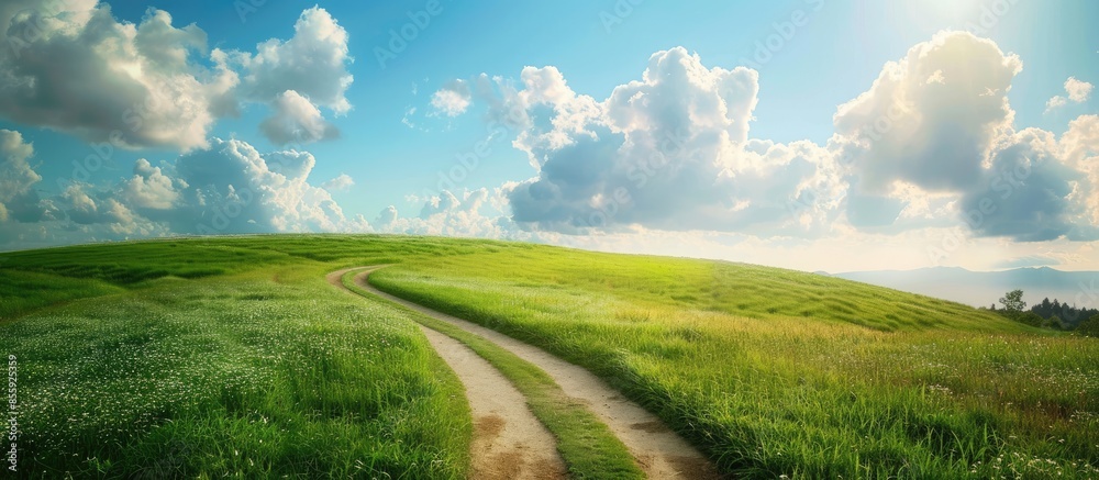 Poster the way. copy space image. place for adding text or design