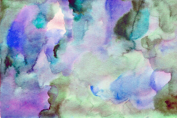 Purple green gradient watercolor background texture