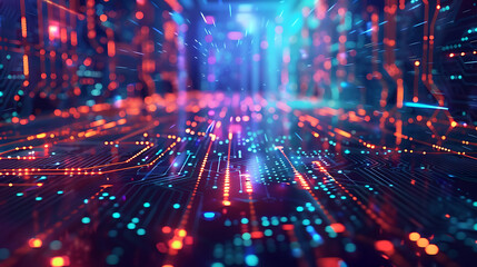 Obraz premium technology background