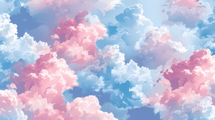 Fototapeta premium Cloud camouflage pattern