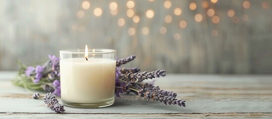 soy wax candle candles glass. Copy space image. Place for adding text and design