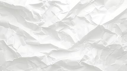Obraz premium white crumpled paper on texture white and transparent background