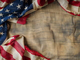 Fototapeta premium 4th of July Patriotic Digital Paper. American textures and backgrounds