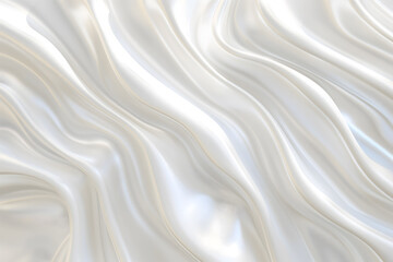 Naklejka premium Smooth elegant white silk or satin luxury cloth texture background.