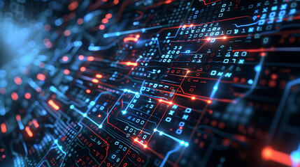Obraz premium technology background