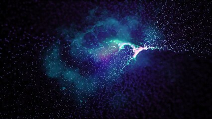 cosmic matter consisting of plasma emits energy