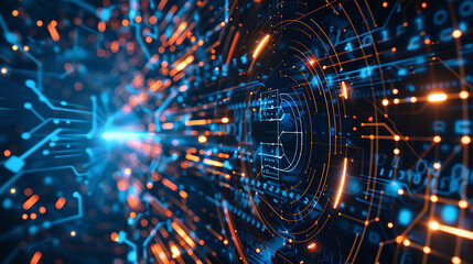 Obraz premium technology background