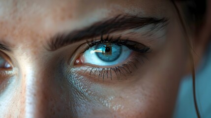 Person in Deep with Furrowed Brows and Intense Gaze Emotion and Expression Concept