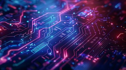 Naklejka premium technology background