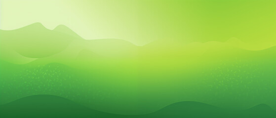 Obraz premium Serene Green Mountain Landscape with Soft Gradients