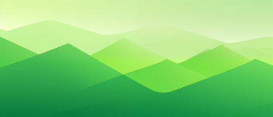Layered Green Hills with Soft Gradients