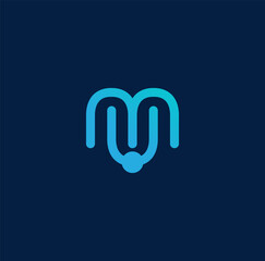 Letter M Logo Design Illustration vector eps format , suitable for your design needs, logo, illustration, animation, etc.
