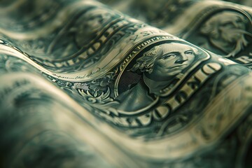 Close-up dollar bill face