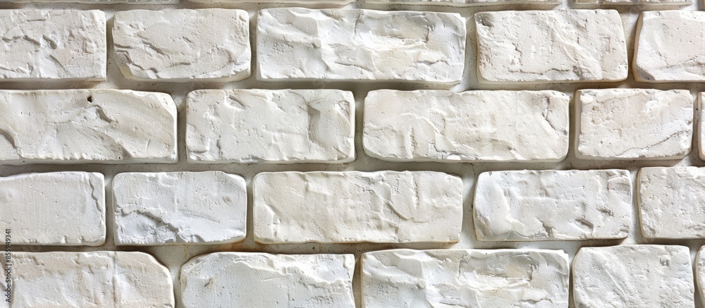 Poster the texture of the brickwork cream color. copy space image. place for adding text and design