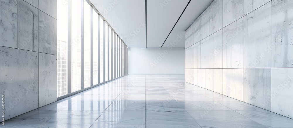 Poster modern empty commercial building materials. copy space image. place for adding text and design