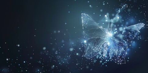 Beautiful abstract business transformation innovation. Change from high technology to imply a future business growth concept.