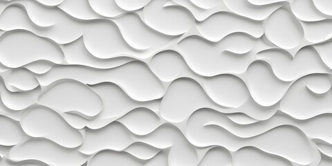 A seamless abstract white background with overlapping curved shapes, creating a textured and minimalist pattern