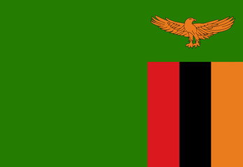 Zambia flag illustrator country flags © Beibeinside
