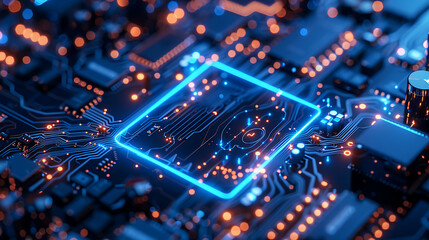 Obraz premium technology background