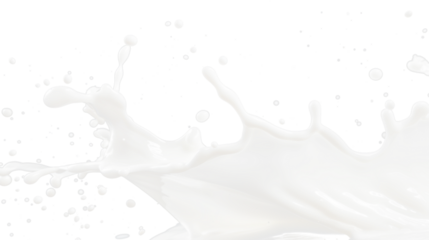 liquid milk splash isolated on white or transparent png