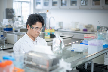 Fototapeta premium doctor doing experiment in lab