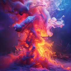 Fototapeta premium fire and smoke