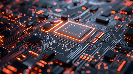 Obraz premium technology background