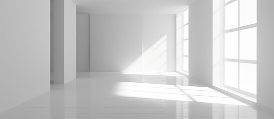 Fototapeta premium white new room. Copy space image. Place for adding text and design