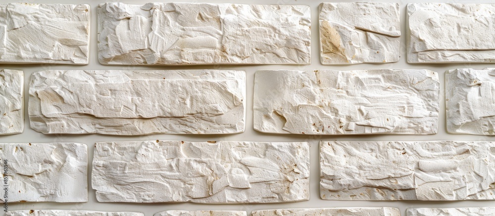 Poster the texture of the brickwork cream color. copy space image. place for adding text and design