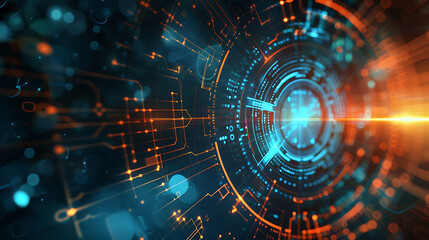 Obraz premium abstract technology background