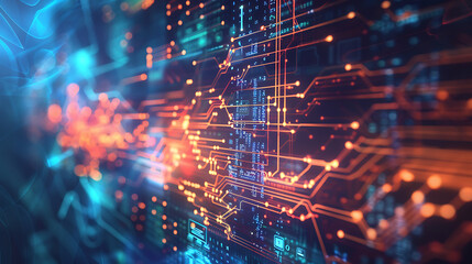 Obraz premium abstract technology background