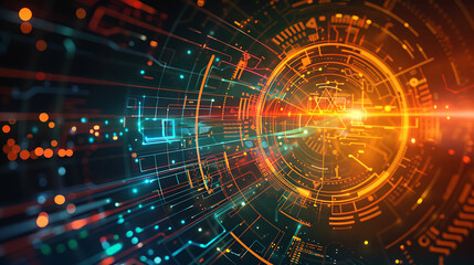 Obraz premium abstract technology background