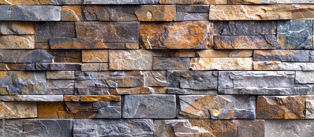 Poster texture background for the design of brick and stone wall. copy space image. place for adding text a