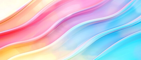 Obraz premium Soft pastel gradient with gentle transitions and ample copy space,