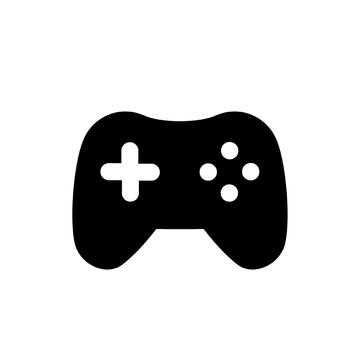 game controller icon isolated on white and transparent background