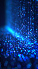 A blue background with a lot of small blue dots. The dots are scattered all over the background and are of different sizes. The background is very bright and lively, giving off a sense of energy