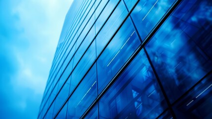 A close up of a building with windows and sky in the background, AI