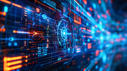 Obraz premium technology background