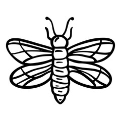 Doodle Bug. Insect. A magical object. Sketch