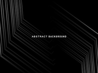 Abstract futuristic dark black background with modern design. Realistic 3d wallpaper with luxurious flowing lines. Elegant background for posters, websites, brochures, cards, banners, apps, etc.