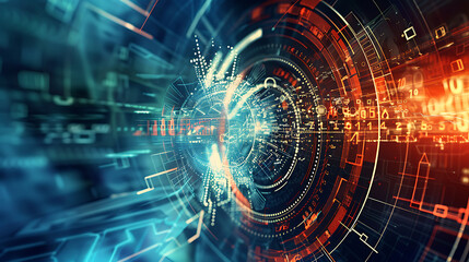 Obraz premium technology background