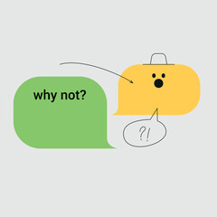 funny message bubbles template