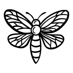 Doodle Bug. Insect. A magical object. Sketch